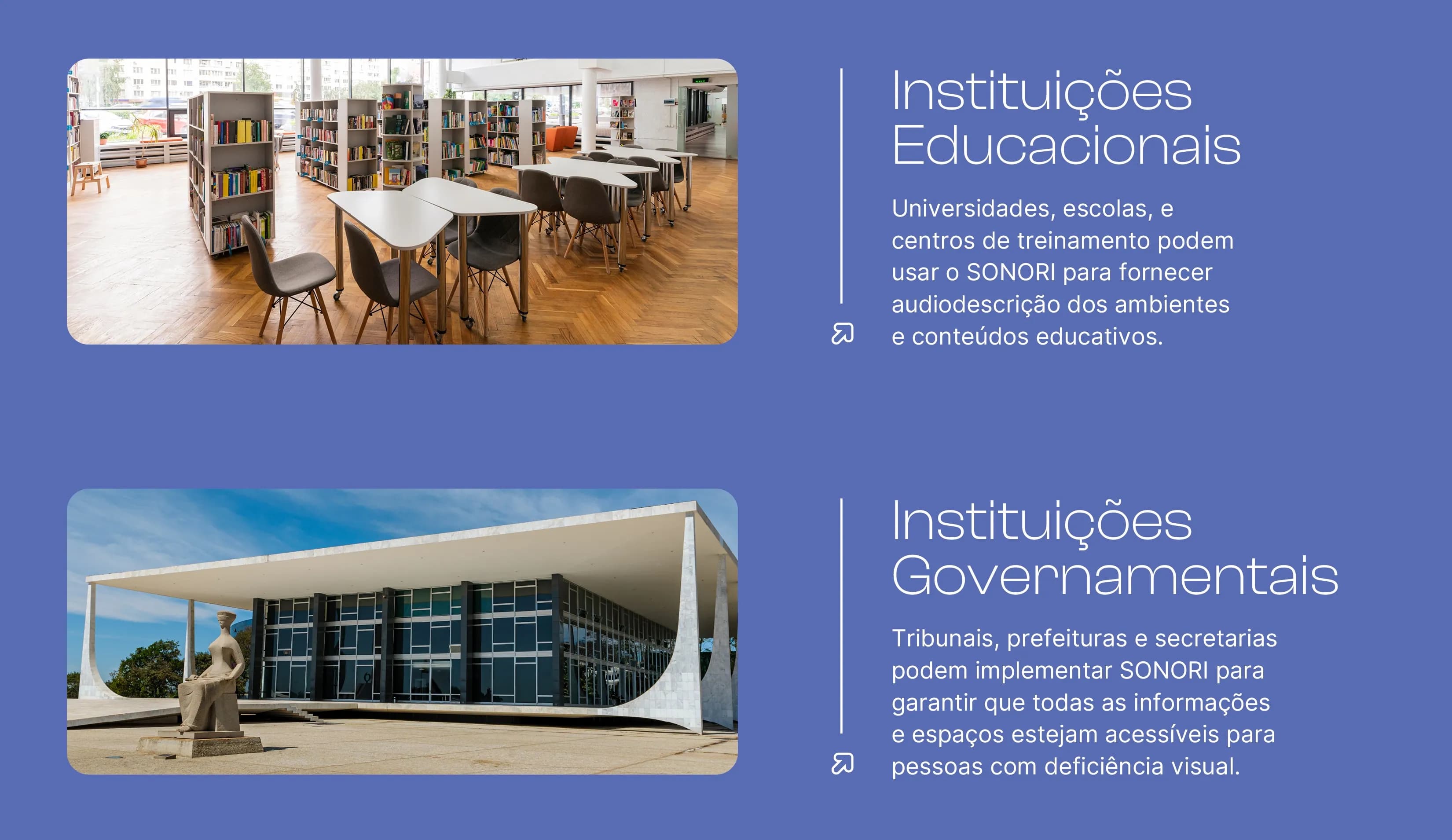 Slide 1 sobre acessibilidade com o SONORI